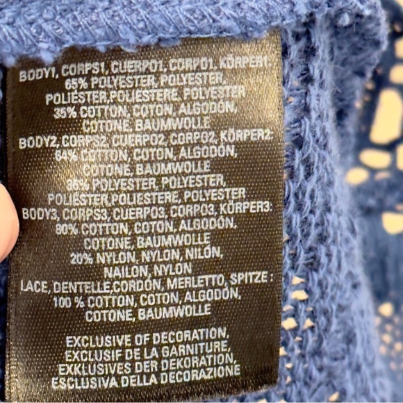 Anthropologie Meadow Rue Women's Sleeveless Crochet Lace Top Size Large - Picture 7 of 7